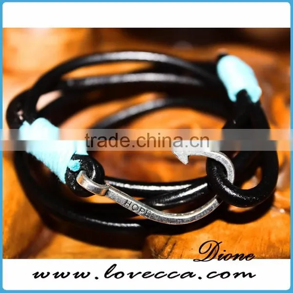 Anchor Charm Genuine Leather Bracelets Anchor Bracelets photo-4