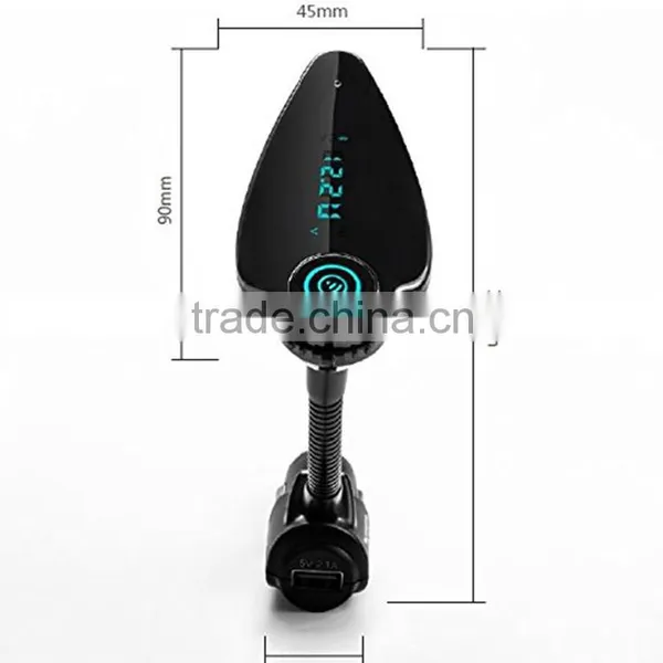 Factory Supply! Wireless Bluetooth FM Transmitter Radio Adapter Handsfree Car Kit Car Mp3 Player photo-4
