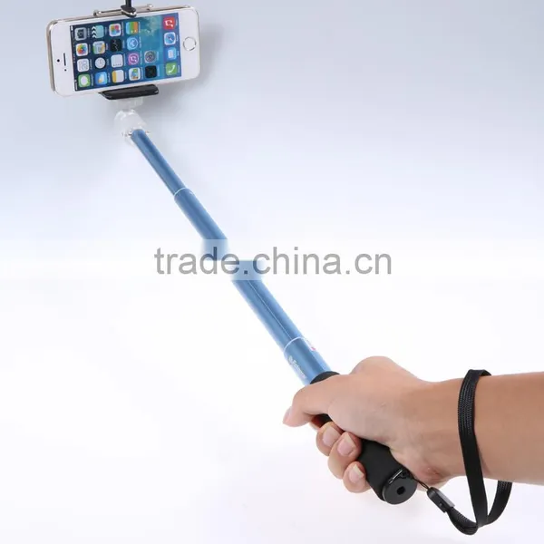 2016 Wholesale Factory Extendable Anodized Aluminum Compact Handheld Monopod Mini Selfie Stick for Phone or Camera photo-4