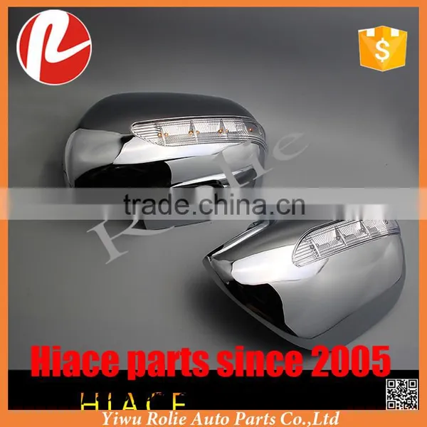 Toyota Hiace KDH 200 2005-2016 Refit Chrome Yellow LED Turn Signals Side Mirror Cover Auto Parts
