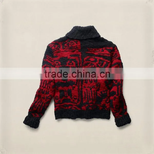 15PKSW41 Hand Made Winter Thick Knit Wool Sweater photo-2