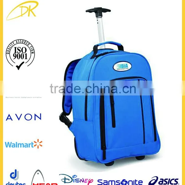 Fashion Design 17" Laptop Trolley Backpack on Wheels