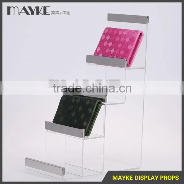 Four Layers Acrylic Wallet Display Stand for Wallet Exhiition photo-3