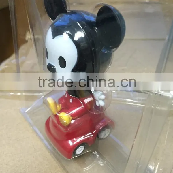 Micky Mouse Figure Pull-back Vehicle,Customized Cute Plastic Car Cartoon Toys photo-3