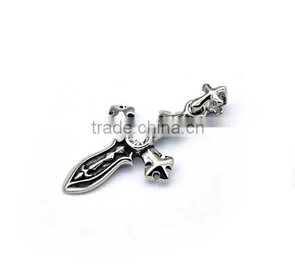 Cheapest Pendant Jewelry Casting Vintage Cross With Zirconia Pednant Jesus Hot Selling Pendant photo-2