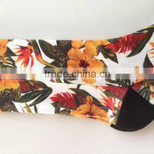 Flower Printing Polyester Socks photo-2