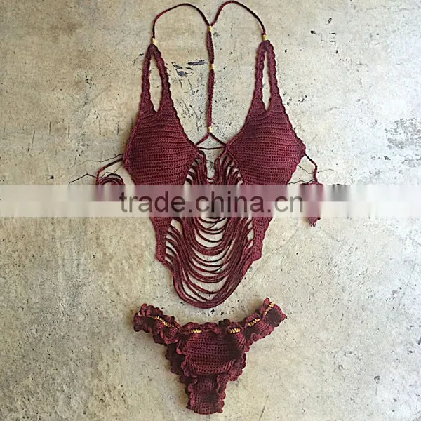 Stock Fashion Sexy Crochet Laces Bikini Women Underwear photo-3