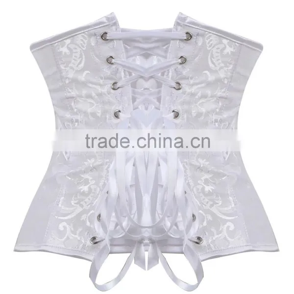Plus Size 12 Steel-Boned Lingline Underbust Brocade Corset photo-5