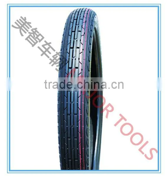 Circumferential Pattern Pneumatic Rubber Wheel Autocycle Tyre photo-5