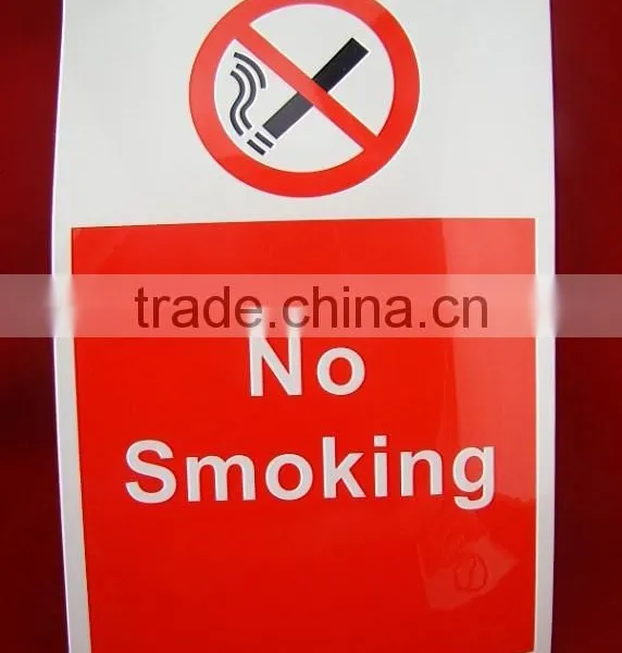 Cheap Printing Customized no Smoking Pvc Sticker photo-3