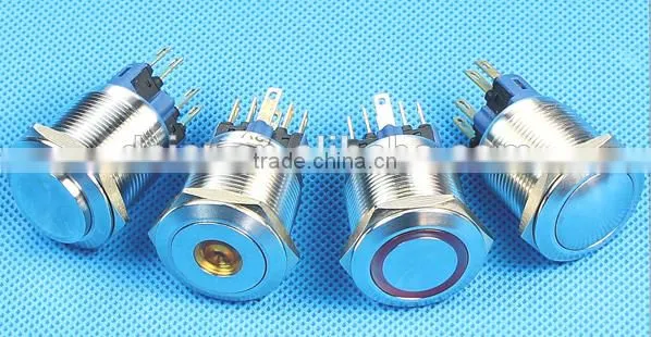 GQ22F-11EL Switch Waterproof,motorcycle Switch 25mm; Push Button Horn; Push the Button Song* photo-3