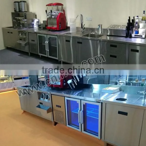 Stainless Steel Restaurant Commercial Modern Design Bar Counter for Sale photo-2
