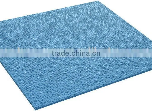 Opaque Lower Temp Plastic Polycarbonate Embossed Sheet (Ti-Lite Metallic Blue Solid Embossed) photo-3