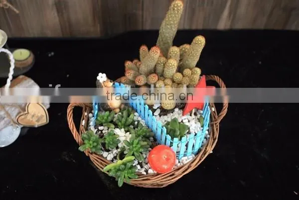 2016 New Creative Hanging Wicker Basket Handmade Crafts Wicker Flower Pot photo-3
