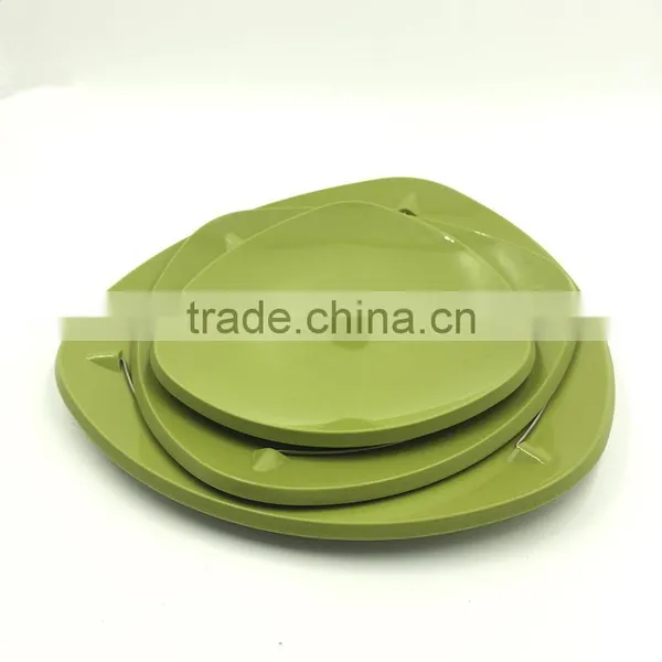 Plastic 3 Tier Fruit Tray, Sushi Divider Plate With Stealth Magnet Parts Fold photo-3