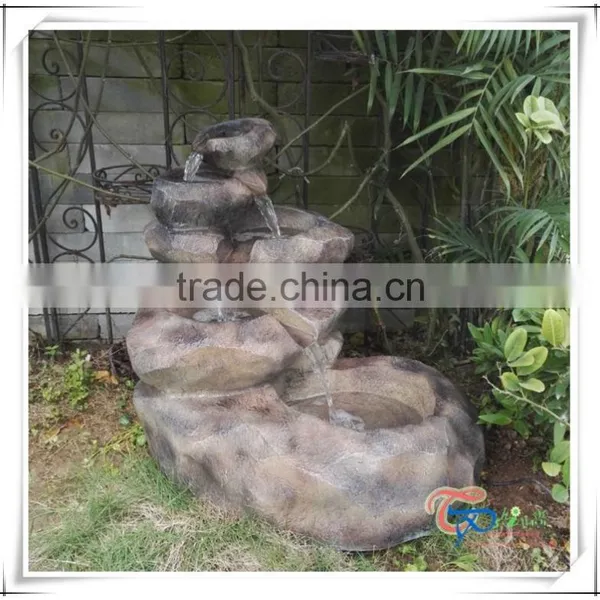 Beautiful Imitation Stone Fiberglass Outdoor Garden Water Fountain photo-4