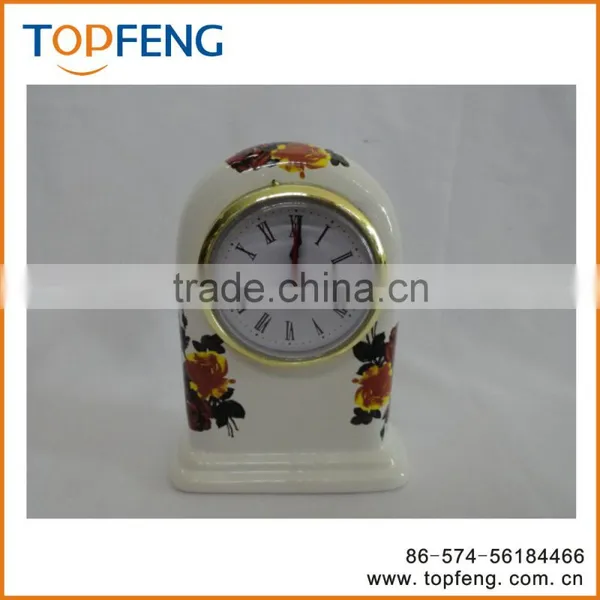 Vintage Table clock/Porcelain Table Clock