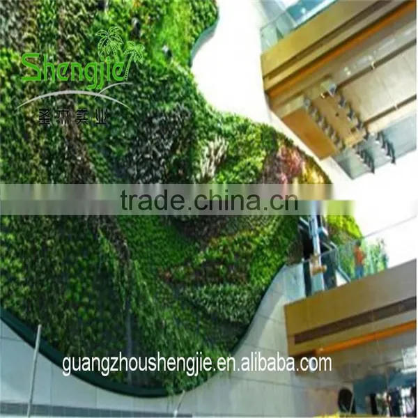 SJLJ013569 Artificial Vertical Green Walll Indoor Decorative Artificial Grass Wall photo-2