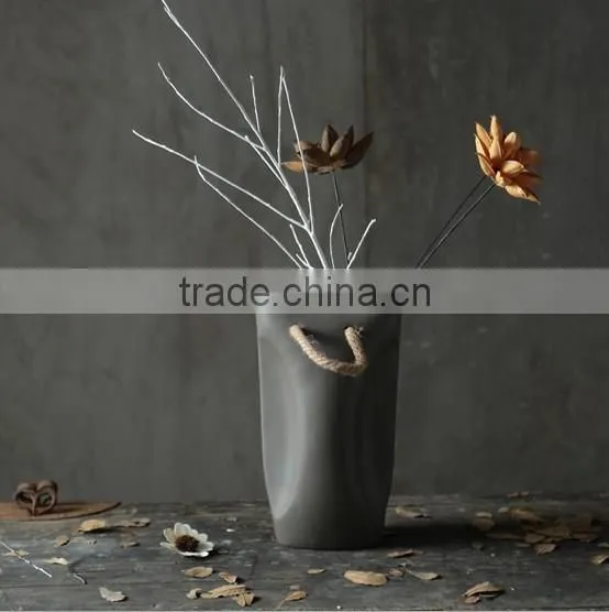 Ceremic Modern Design Bag Shape Flower Vase photo-2