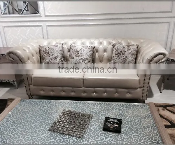 Classic Living Room Chesterfield Sofa Set photo-3