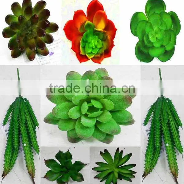 2016 MINI Cute Artificial Succulent Plants for Artificial Green Wall Decoration photo-2