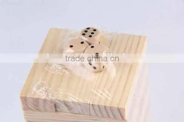 48PC Wooden /Stack Game With Three Dice Building Block/Board Game photo-3