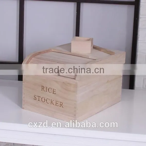 2016 New Product Wooden Storage Rice Container photo-2