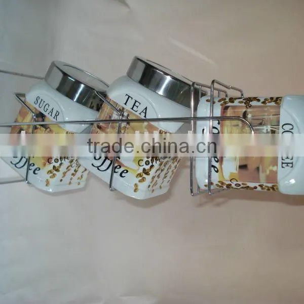 3pcs Kitchen Ceramic Canister Set photo-2