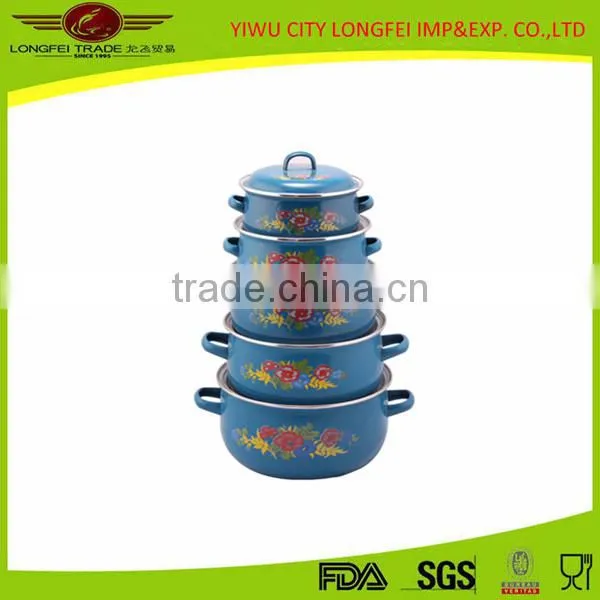 2016 High Quality Wholesale Non-stick Enamel Cast Iron Cookware Set photo-4