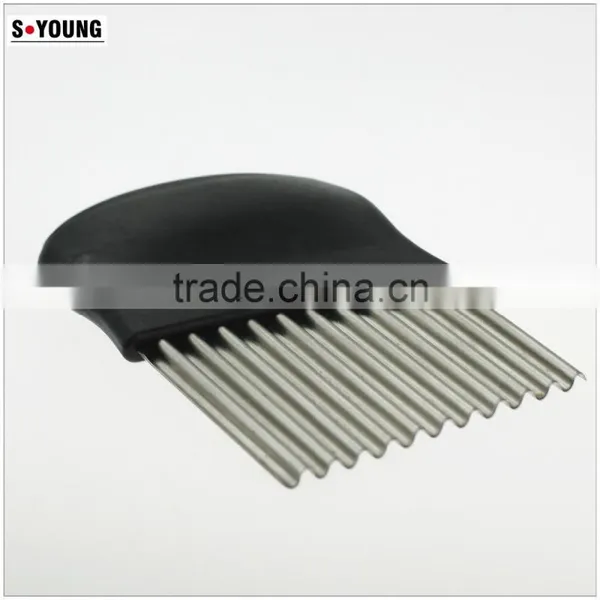 42014 Stainless Steel Cheese Vegetable Crinkle Cutter photo-3