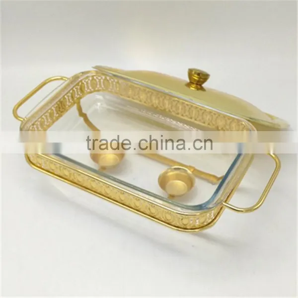 Best Selling Hotel Buffet Chafing Dish Food Warmer With Glass Dish photo-2