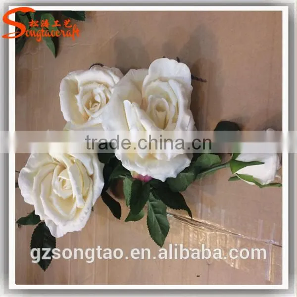 Hot Sale in China Artificial Flower Decor Wedding Artificial Chinese Rose Flower Fake Decoration Flower photo-2