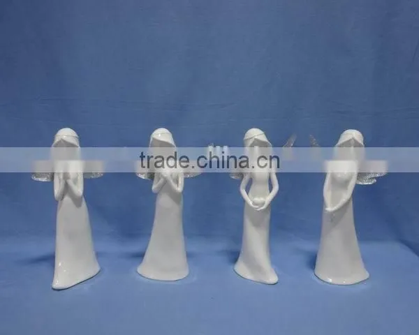 White Angel Decorations Porcelain Holiday Decorations photo-3