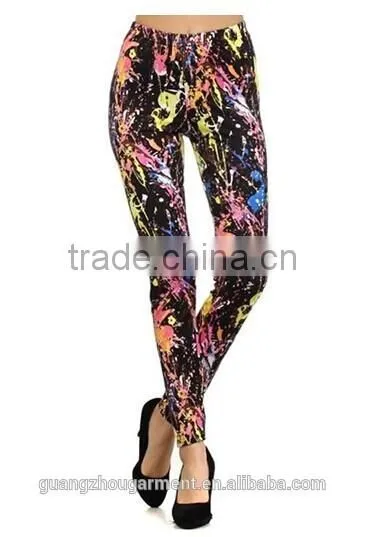 Women Fashion Leggings-stretchy and Fashion Hot Cartoon Tight Printed Leggings Sexy Beauty Stretch Casual Women Leggings And Top photo-2