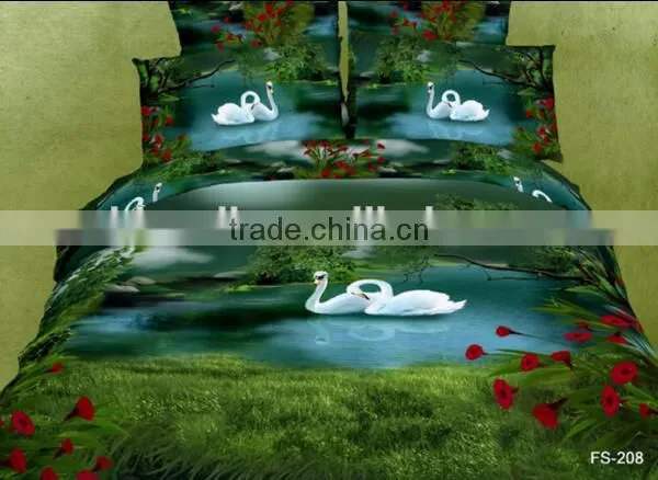 Custom Digital Printed Cheap Bright Bedding Set Duvet Cover photo-3