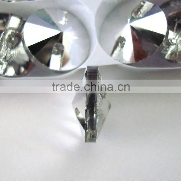 Crystal Glass Garment Button Rivoli Bicone Bead photo-2