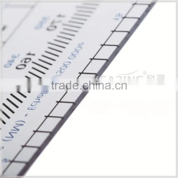 Kearing, Flexible Plastic Square Protractor, Transparent 1mm Thickness Plastic Square Plotter for Pilot Training #KPP-4 photo-5