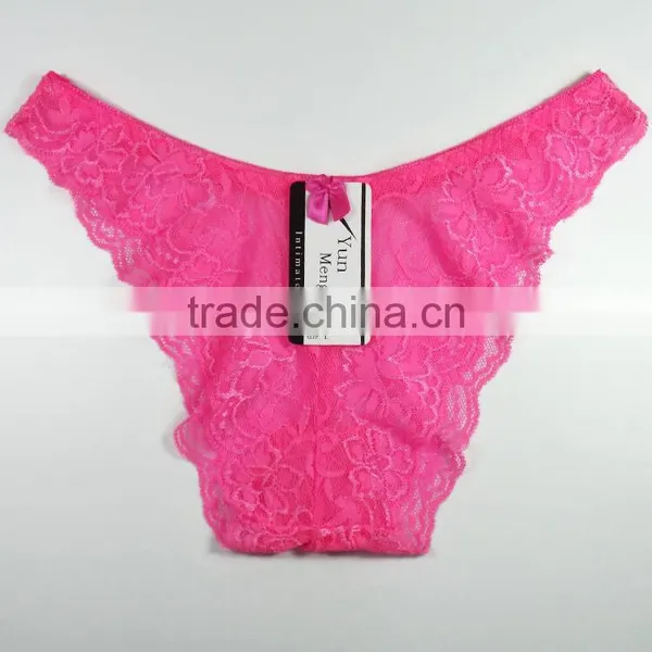 Yun Meng Ni Underwear Sexy Show Lingerie Girls Sexy Transparent Lace Bikini Panties photo-3