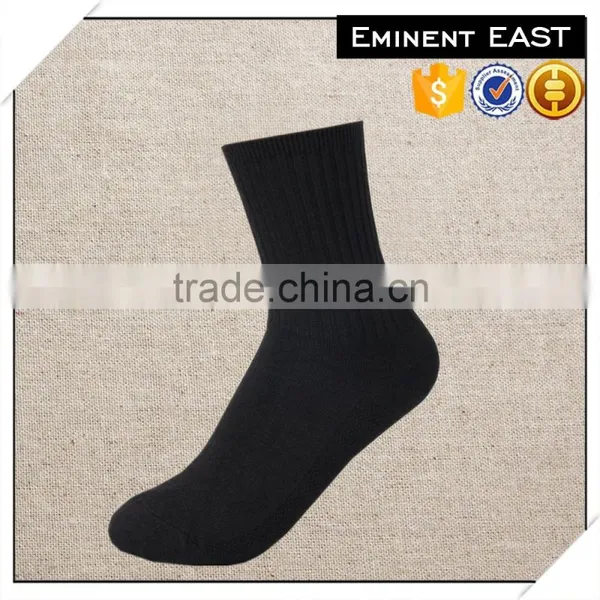 School Student 100% Cotton One Color Tube Socks photo-3