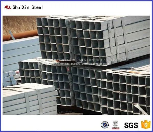 Best Quality Construction Galvanized Square ASTM Q195 Steel Tube From Mill photo-4