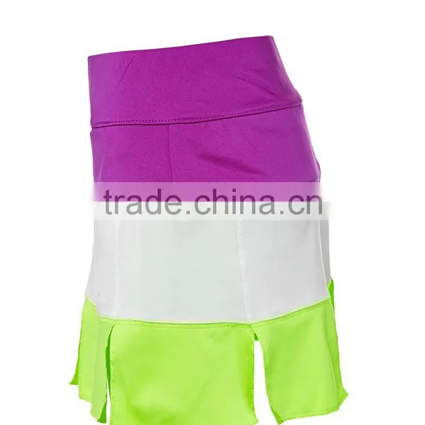 Two-way Stretch Fabric Running Skirt Slim Shorts Wholesale for Women photo-4