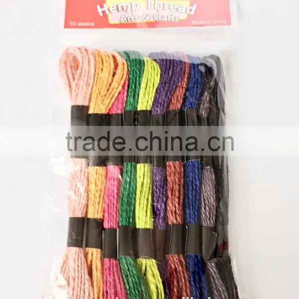 Decorative Hemp Rope Colored Hemp Rope Knitting Rope photo-3