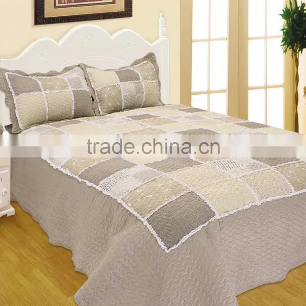 100%polyester Quilted Salon Bed Cover photo-2