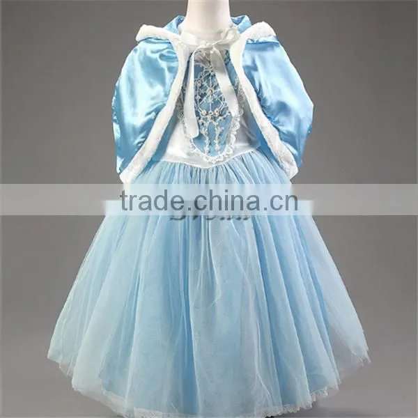 Hot Selling Girls's Dress Christmas Dress With Shawl Kids Girl Dress Wholesale With Hoodies photo-3