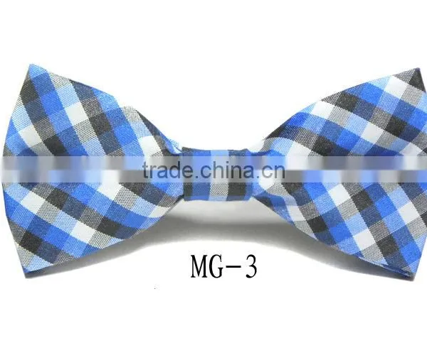 Cotton Checkered Children Kid Boy Toddler Baby Child Pre Tied Neck Bow Tie photo-4