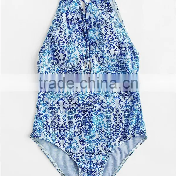 Bodysuit Backless Beach Swimwear Women Padded One Piece Swimsuit photo-5