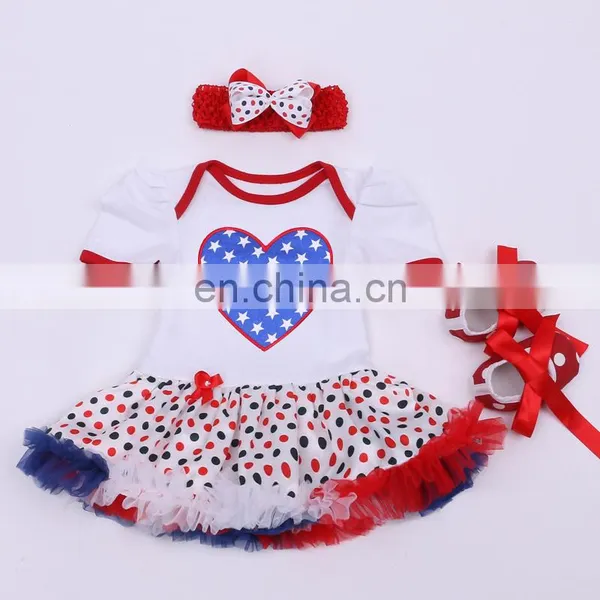 American Kids Dress 4th of July Girls Outfits photo-2