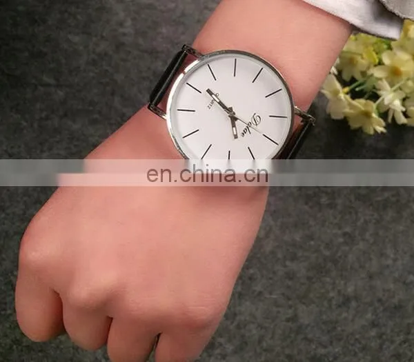 Big Dial Transparent Hollow Skeleton Simple Wristwatch Women Watches Fashion Casual Leather Couple Table Dress Watch photo-6