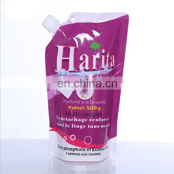 Custom Plastic Laundry Detergent Standing Up Spout Pouch photo-3