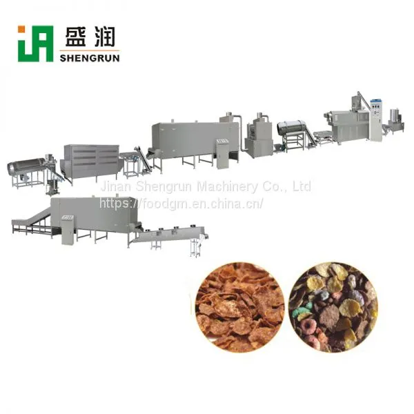 Multifunctional Chocolate Roasted Corn Flakes Making Machine India photo-4